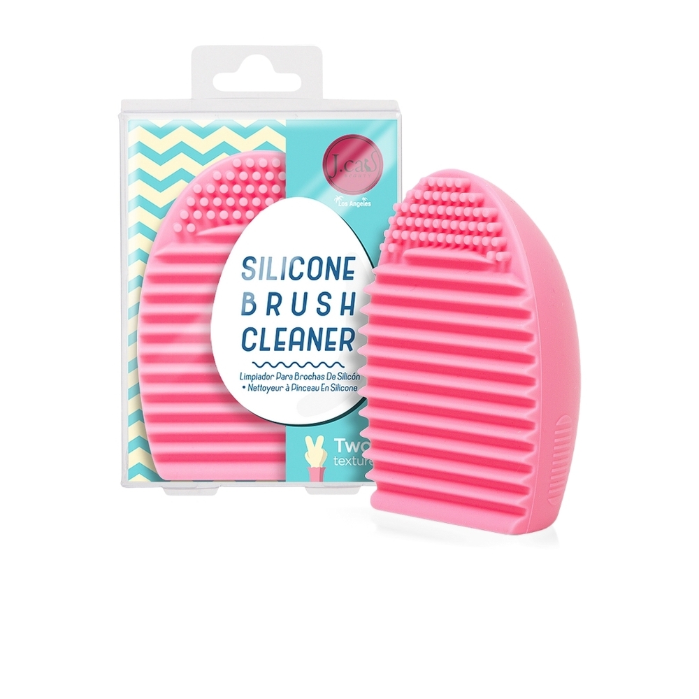 NIB JCat Beauty Pink Silicone Brush Cleaner